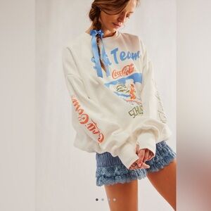 Free People the Laundry Room Coca Cola Ski Team Crew